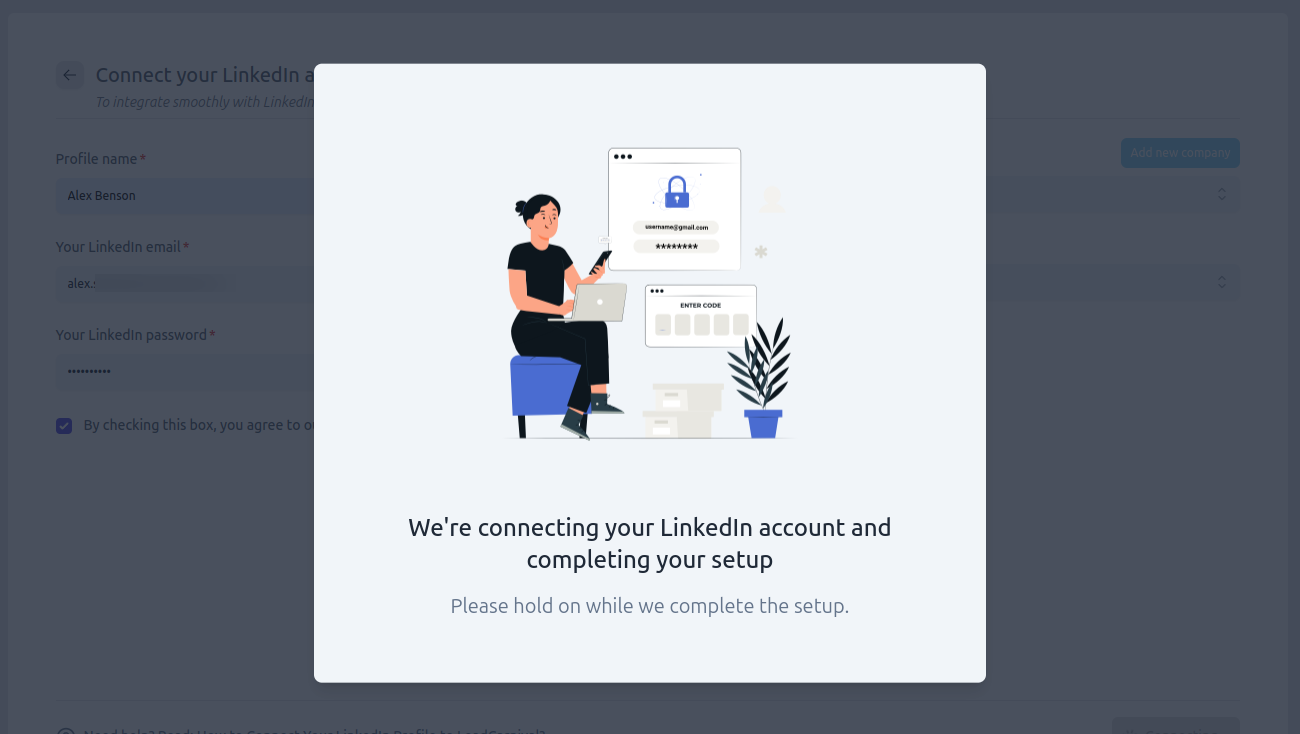 Connect your LinkedIn account